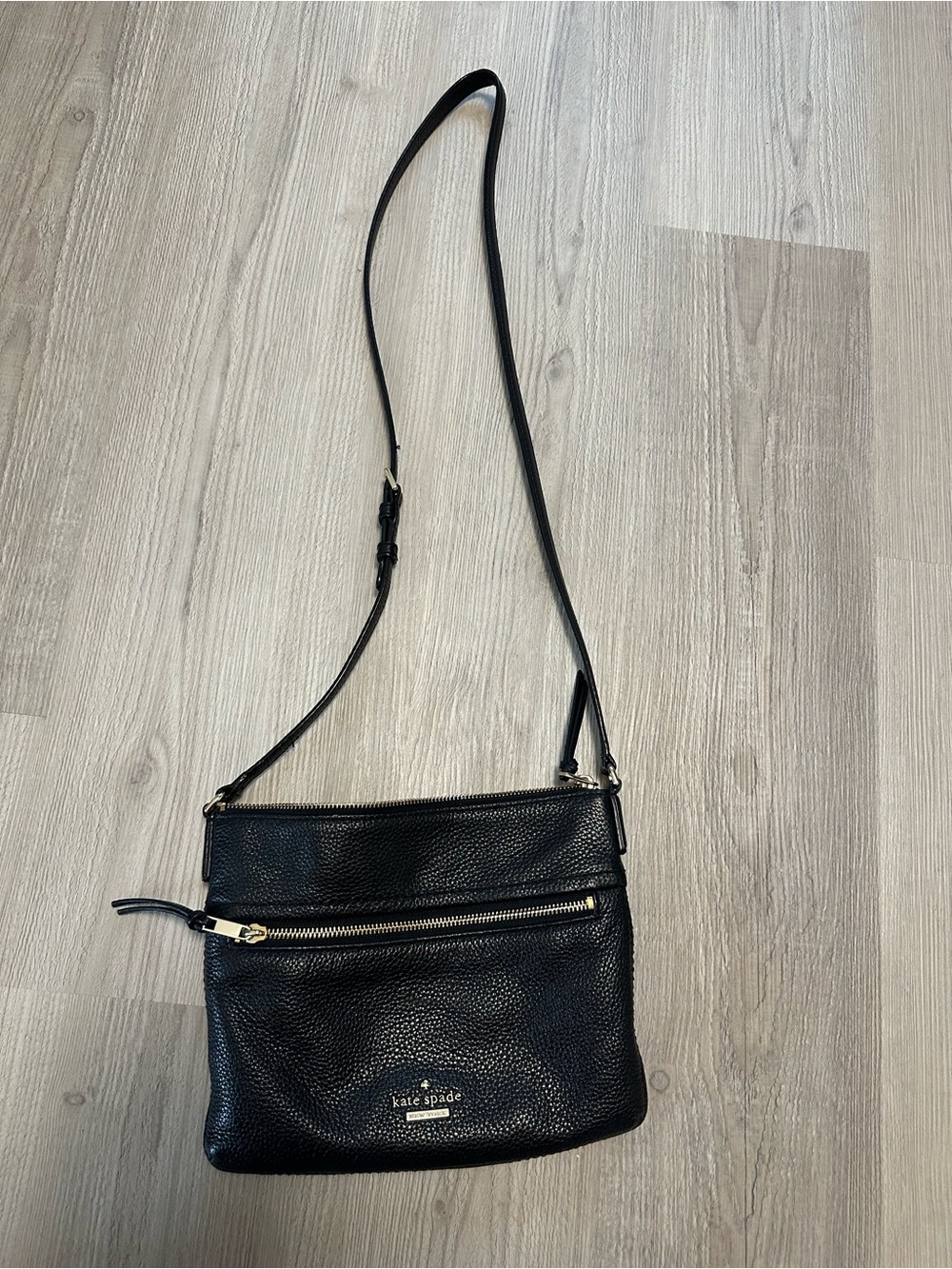 Kate Spade Black Leather Crossbody Bag